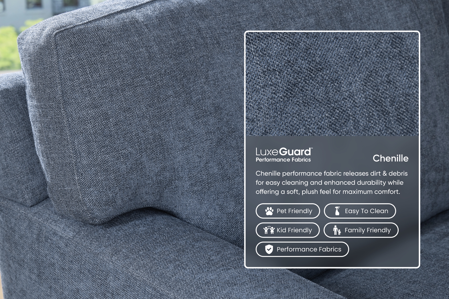 Harmonie Sapphire 3 Pc Gel Foam Sleeper Sectional - Thumbnail - Image 3