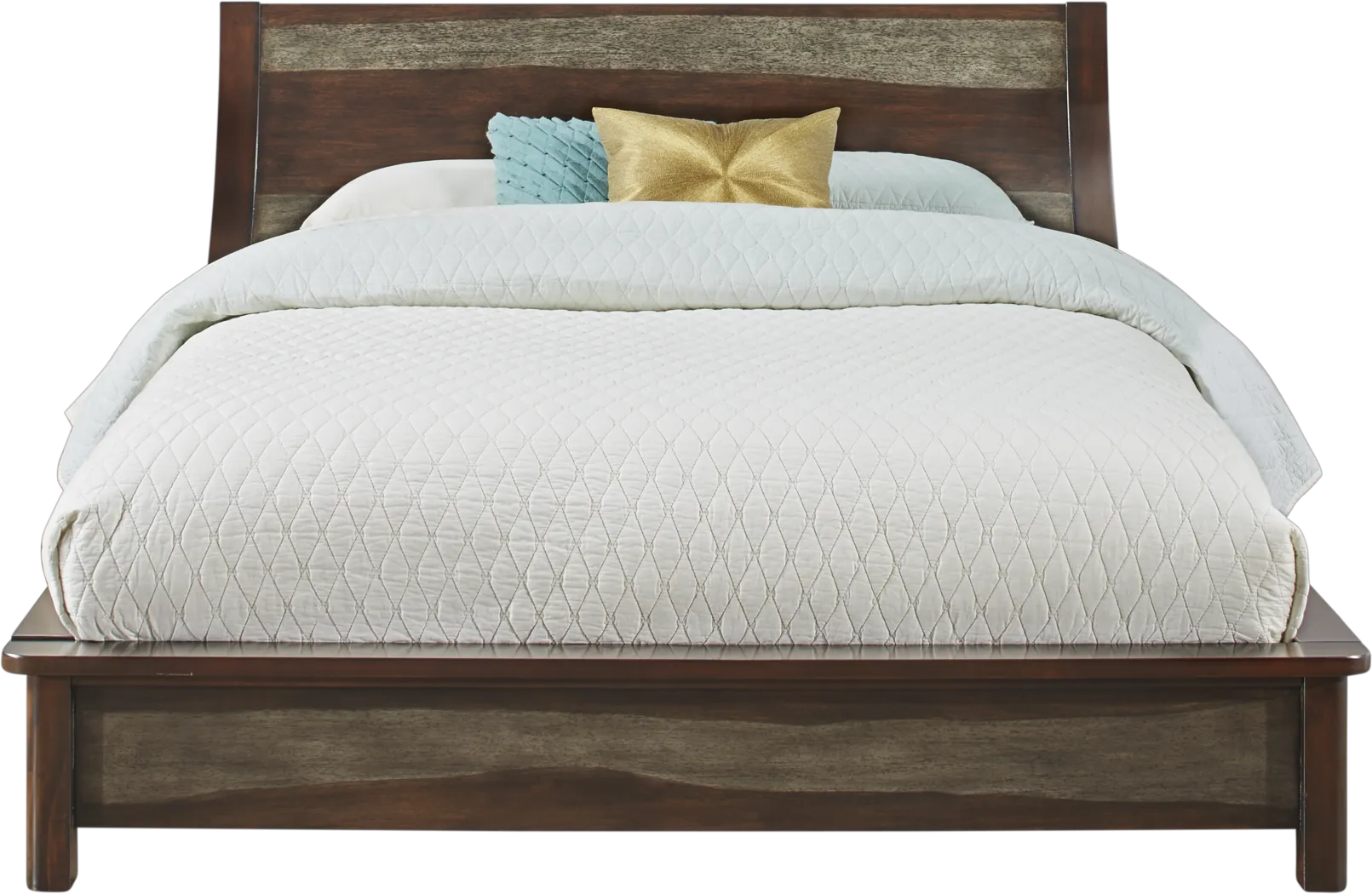 Harmony Place Brown 3 Pc King Platform Bed - Thumbnail - Image 1