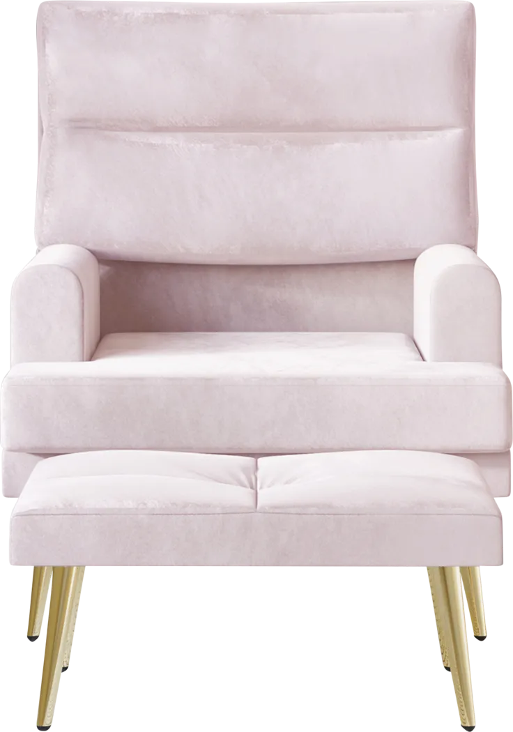 Harmse Pink Accent Chair and Ottoman - Image 5