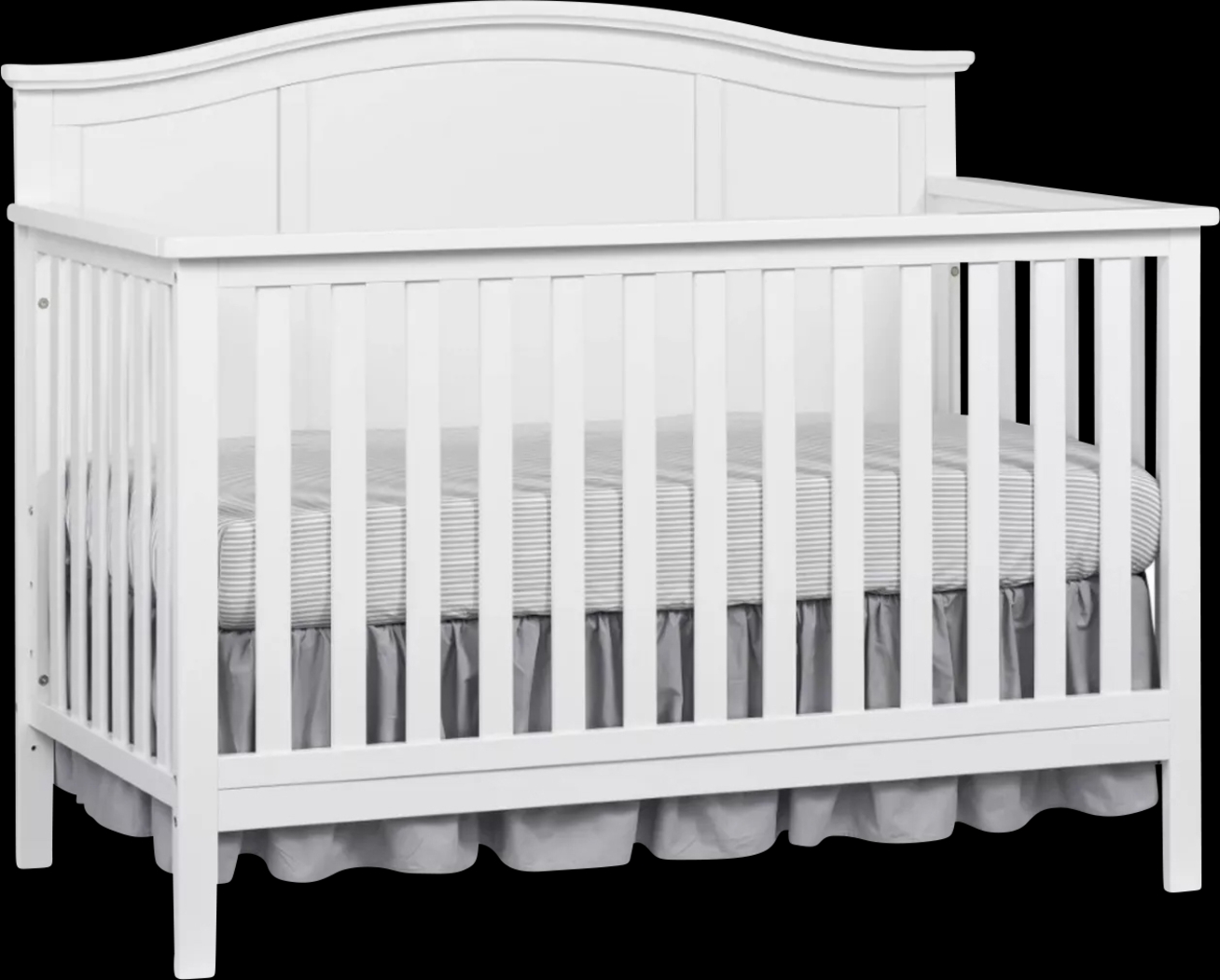 Harnsley White Convertible Crib - Thumbnail - Image 1