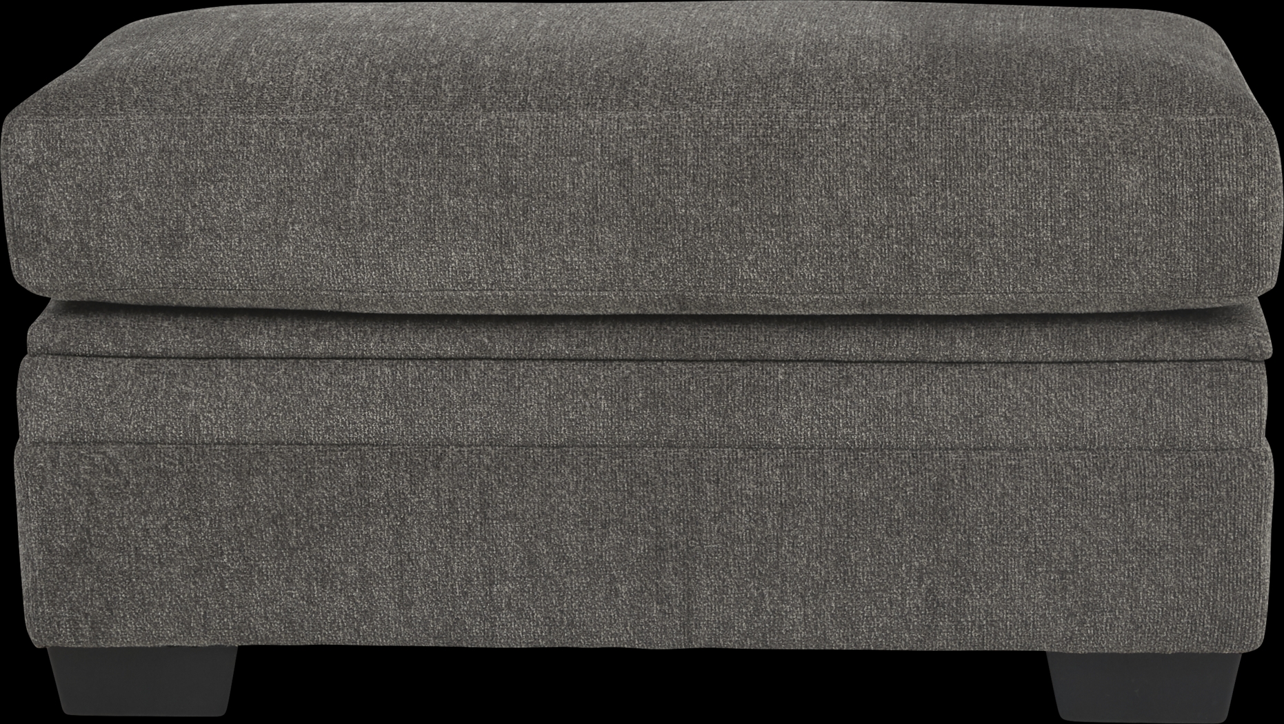 Harold Square Pewter Storage Ottoman - Thumbnail - Image 2