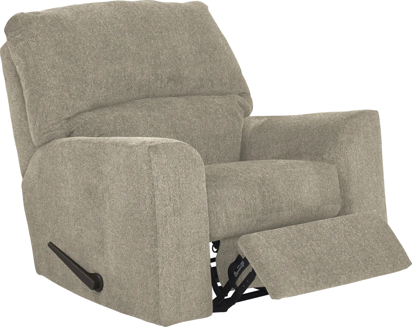 Harold Square Platinum Rocker Recliner - Thumbnail - Image 2