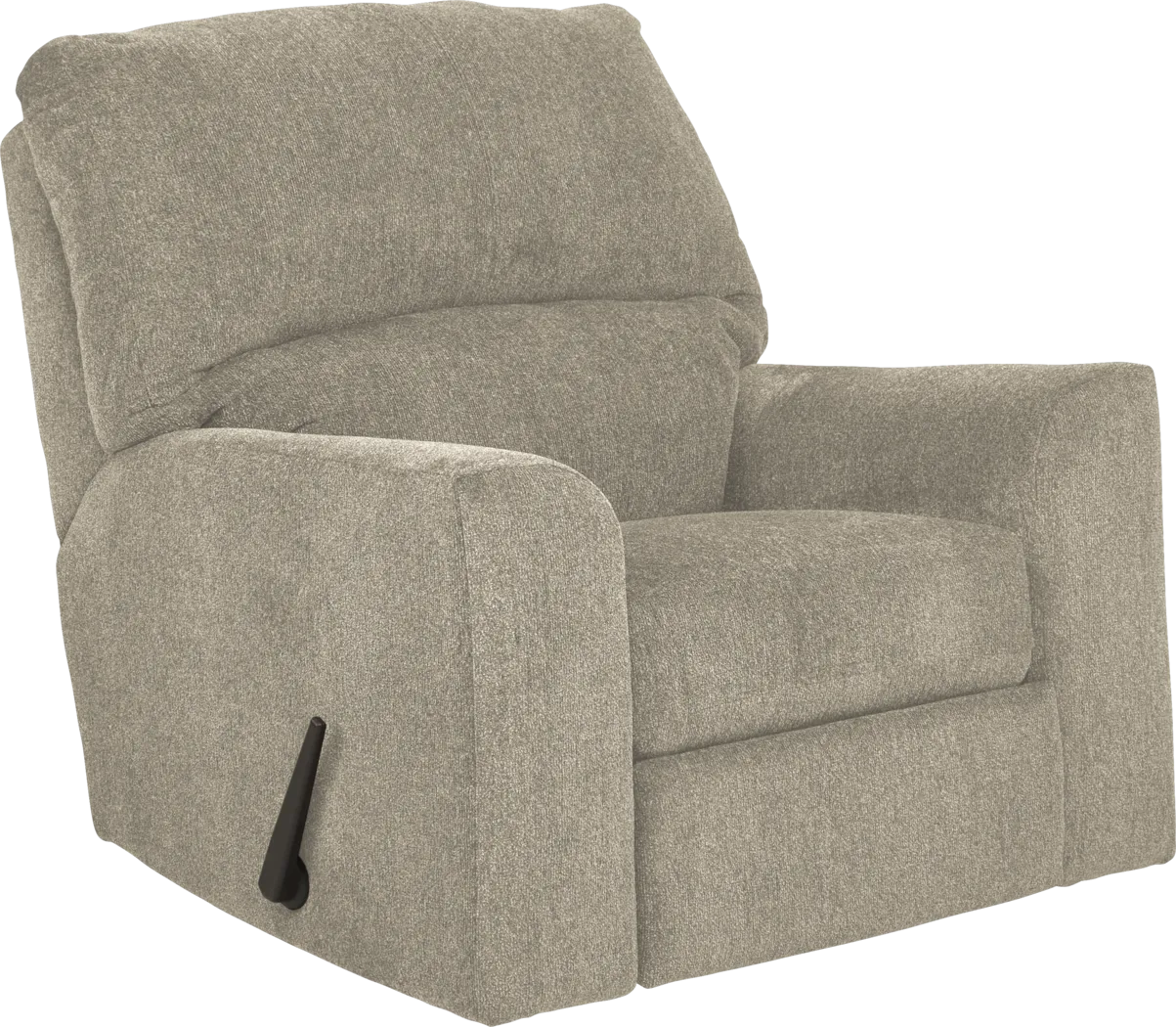Harold Square Platinum Rocker Recliner - Thumbnail - Image 1