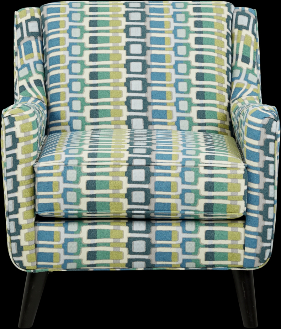Harper Aquamarine Accent Chair - Thumbnail - Image 2