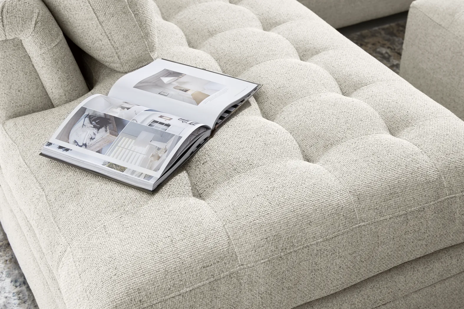 Harper Beige 5 Pc XL Sectional Living Room - Thumbnail - Image 5