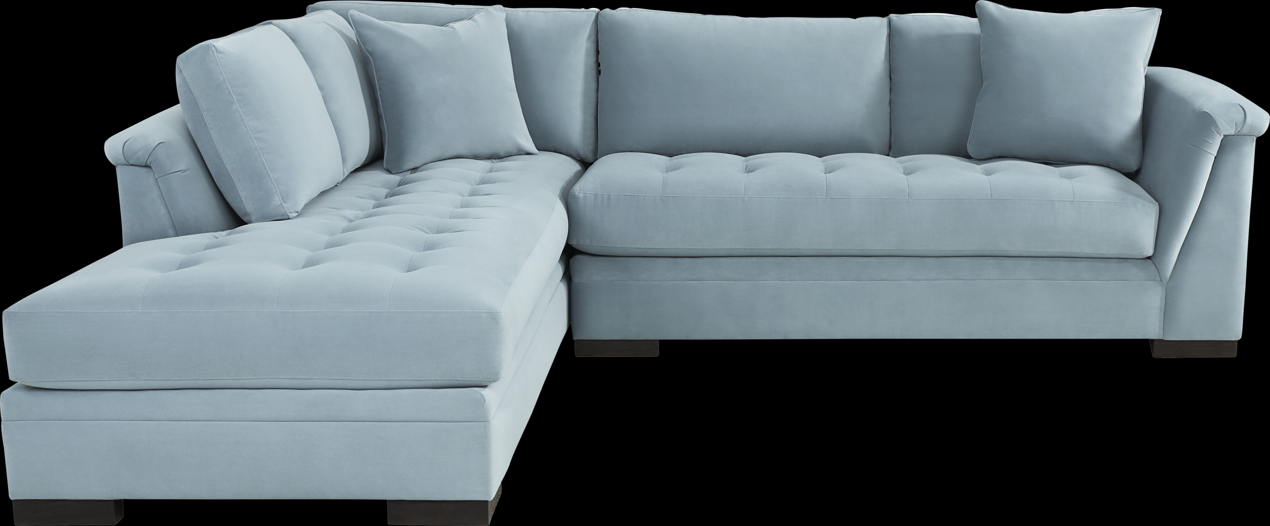 Harper Blue 2 Pc Sectional - Thumbnail - Image 1