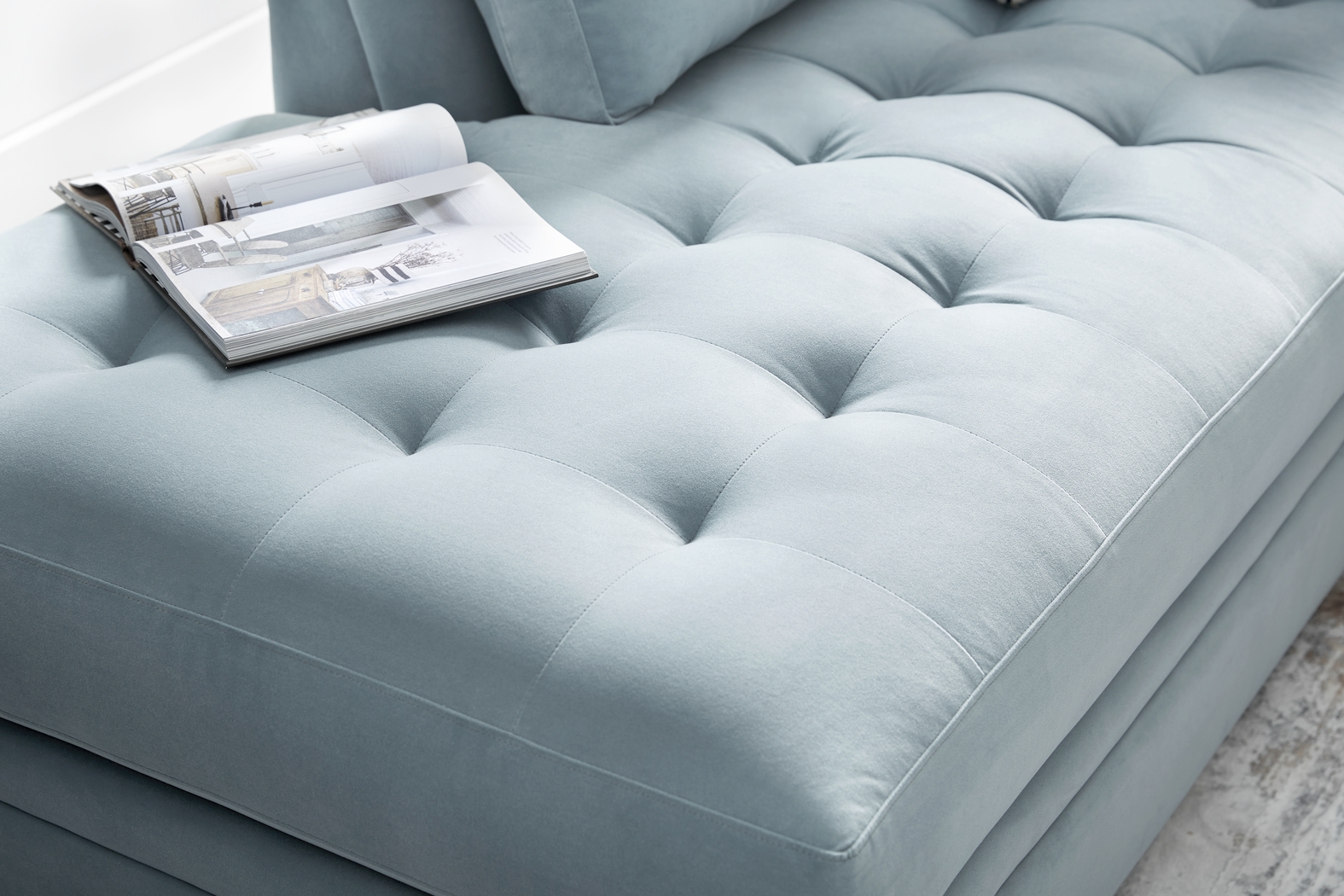 Harper Blue 2 Pc Sectional - Thumbnail - Image 3