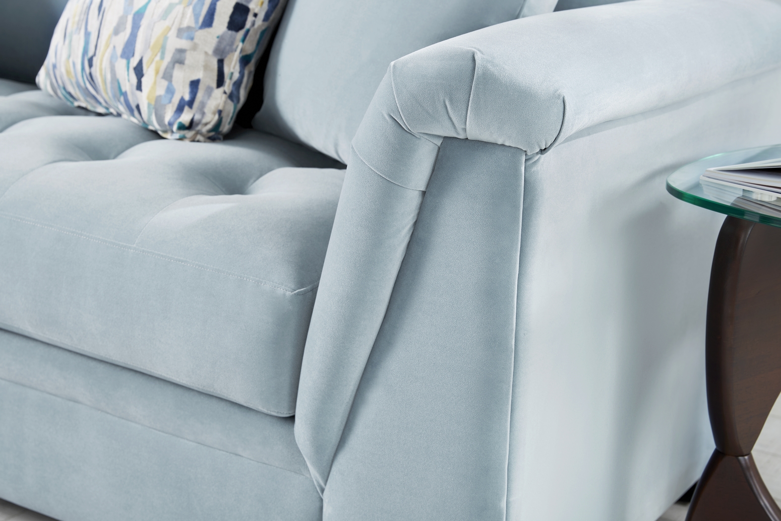 Harper Blue 5 Pc Sectional Living Room - Thumbnail - Image 6