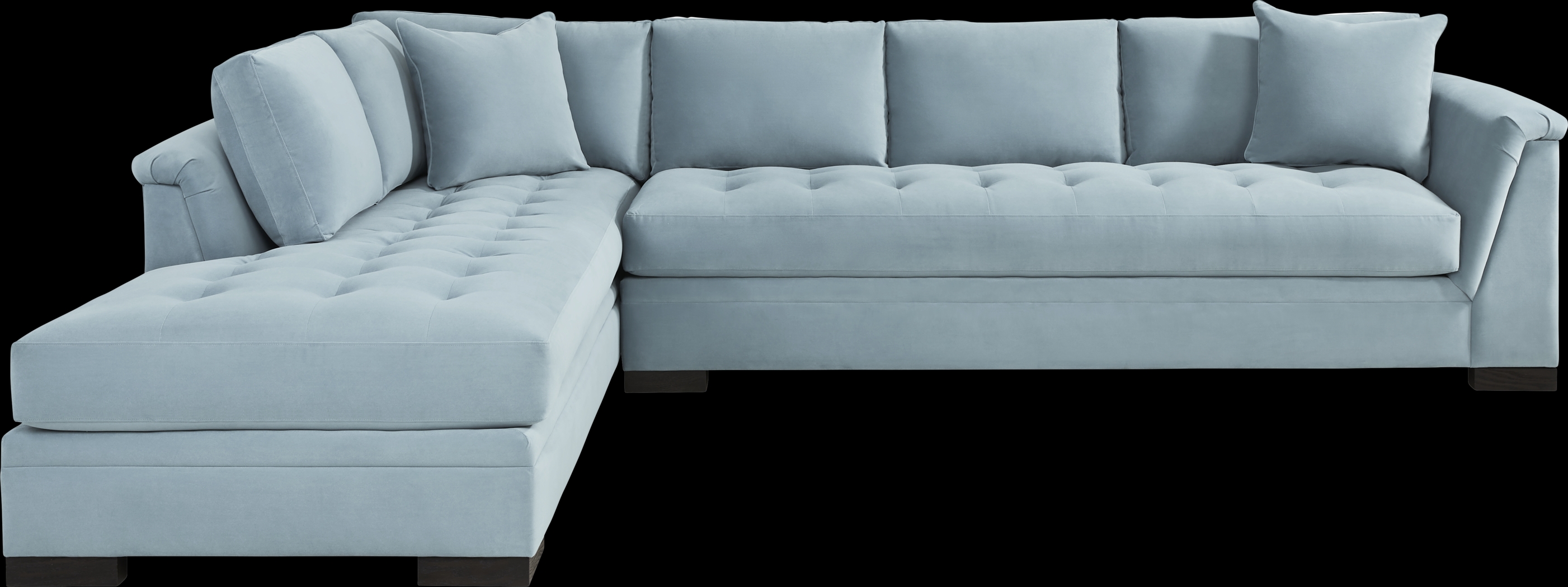 Harper Blue 2 Pc XL Sectional - Thumbnail - Image 1