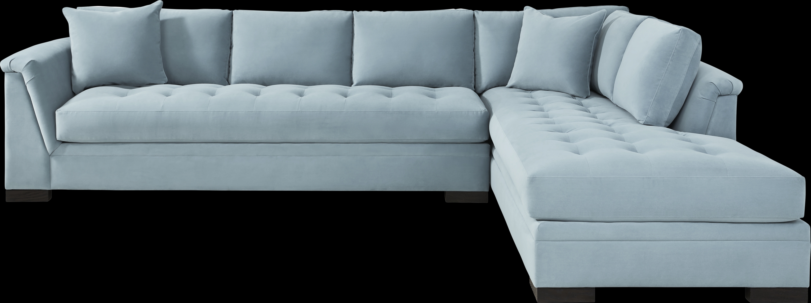 Harper Blue 2 Pc XL Sectional - Thumbnail - Image 1