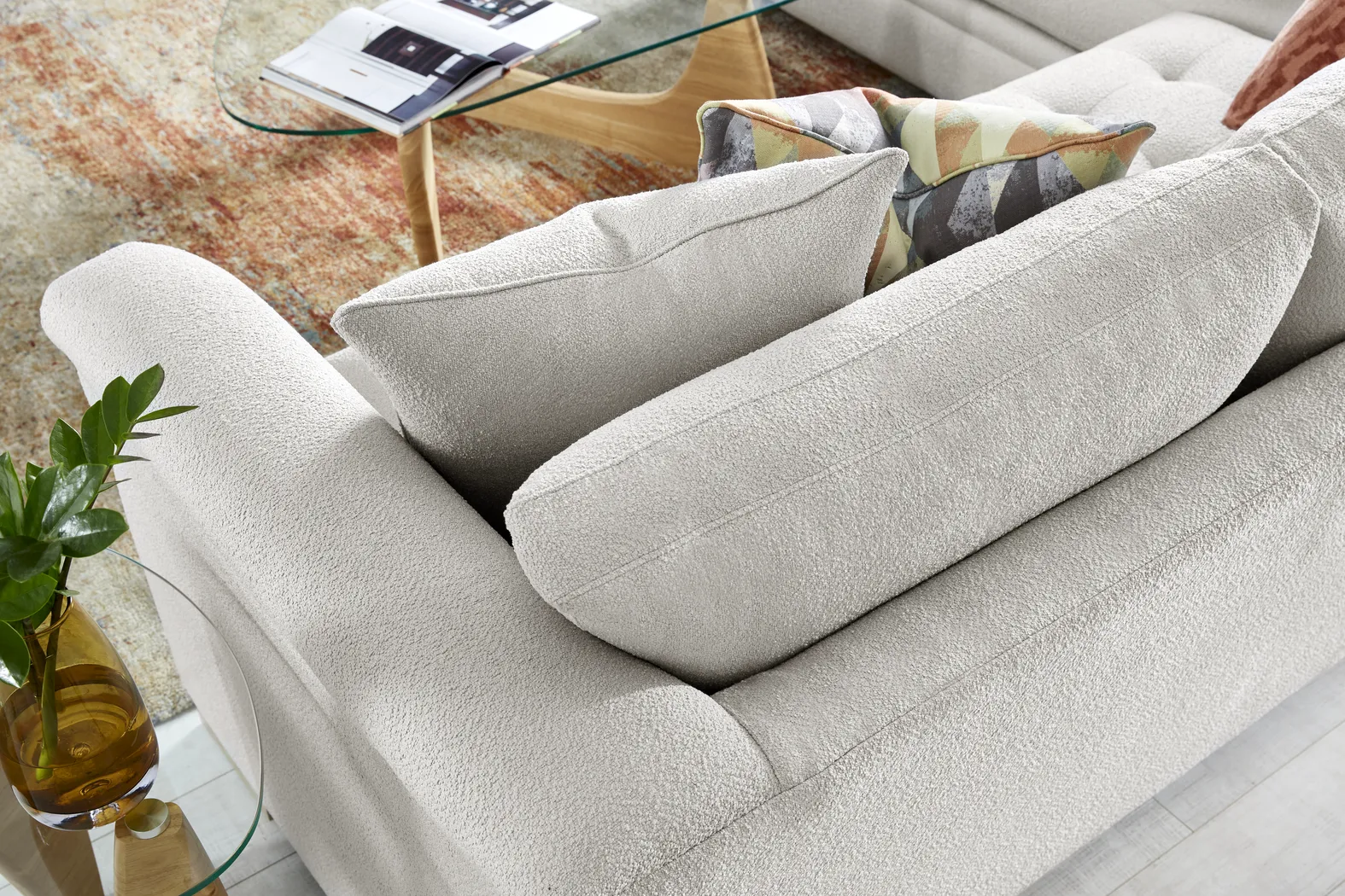 Harper Gray 5 Pc Sectional Living Room - Thumbnail - Image 7