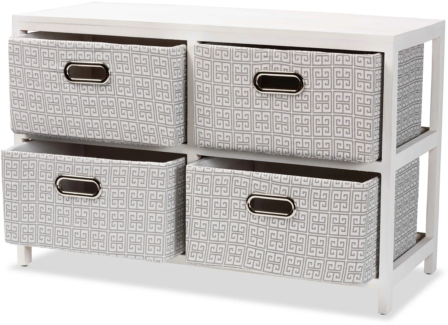 Harpercolins White 4 Basket Storage Unit - Thumbnail - Image 8