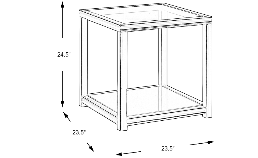 Dimension Image. Please refer to the Dimension Tab on this page for dimension details.