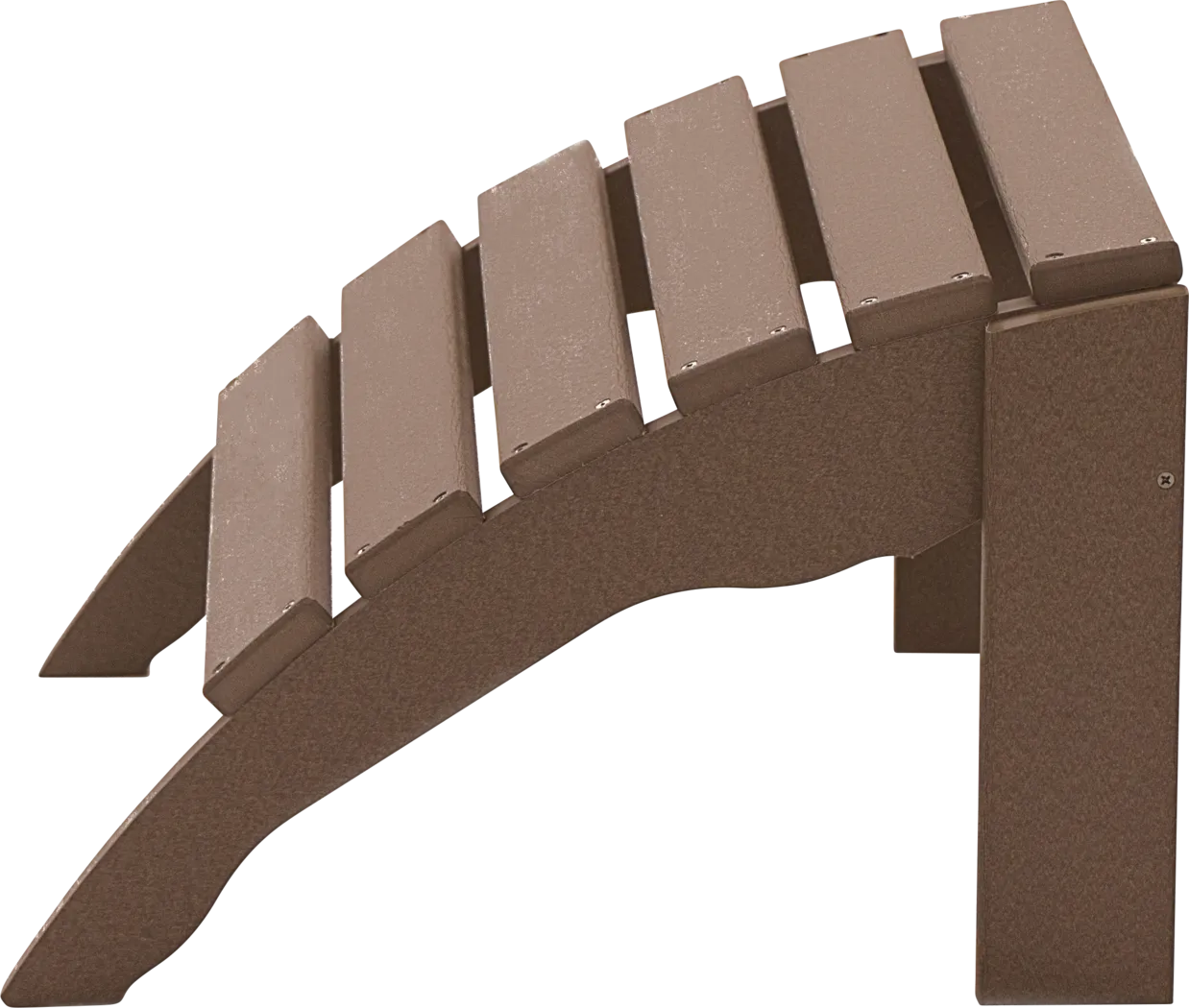 Harpwell Traditional Brown Outdoor Ottoman - Thumbnail - Image 2