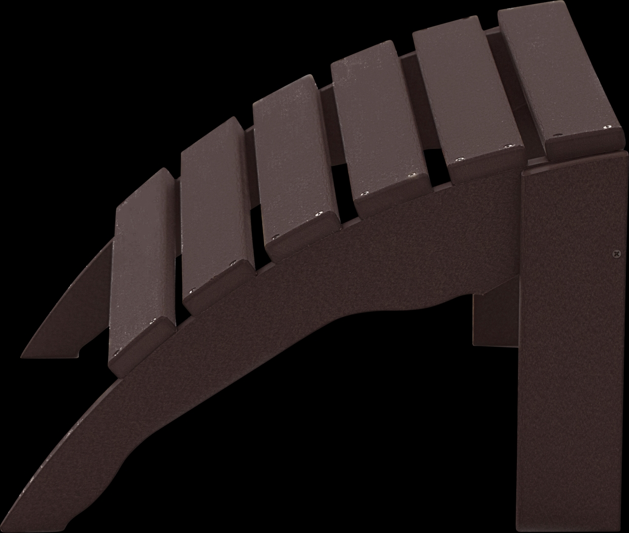 Harpwell Traditional Espresso Outdoor Ottoman - Thumbnail - Image 2