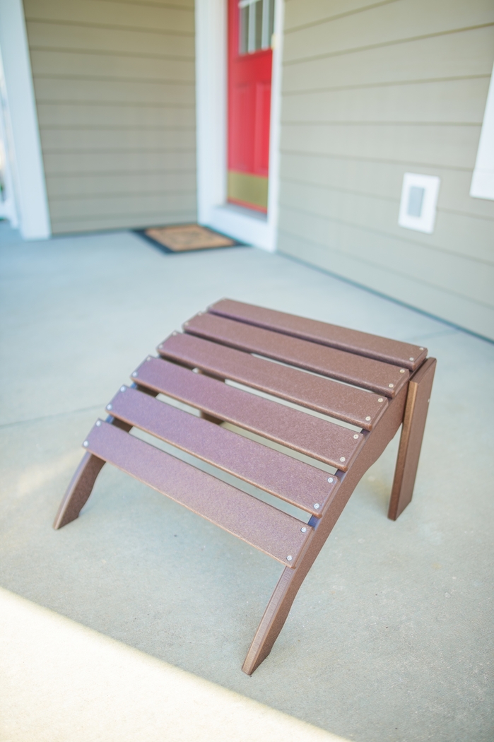 Harpwell Traditional Espresso Outdoor Ottoman - Thumbnail - Image 3