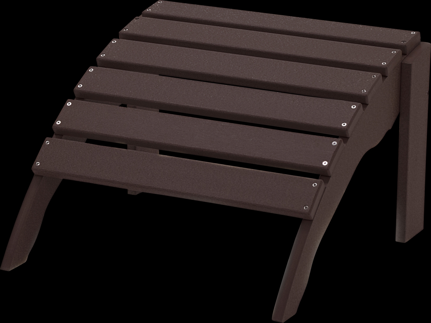 Harpwell Traditional Espresso Outdoor Ottoman - Thumbnail - Image 1