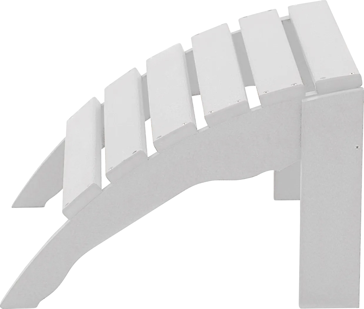 Harpwell Traditional White Outdoor Ottoman - Thumbnail - Image 2