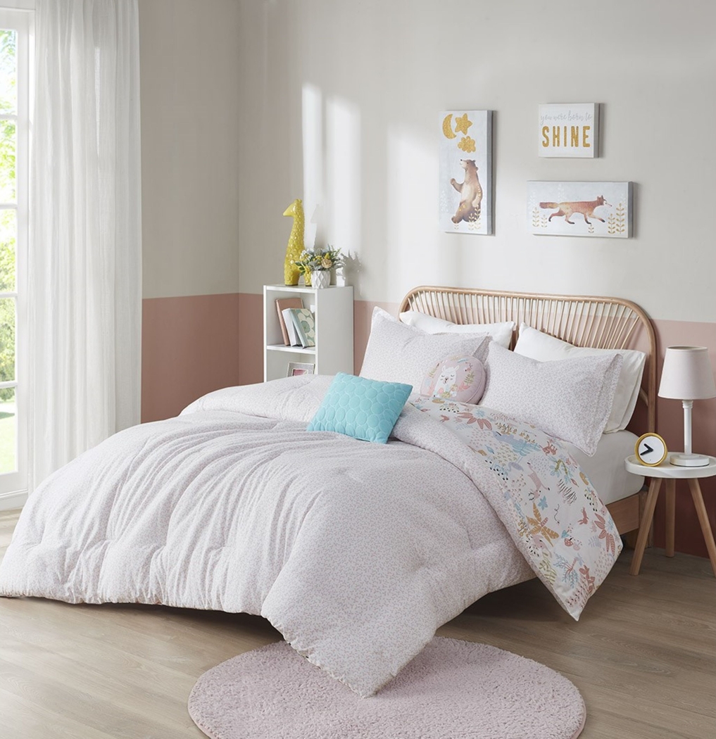 Harratt Blush Twin Comforter Set - Thumbnail - Image 13