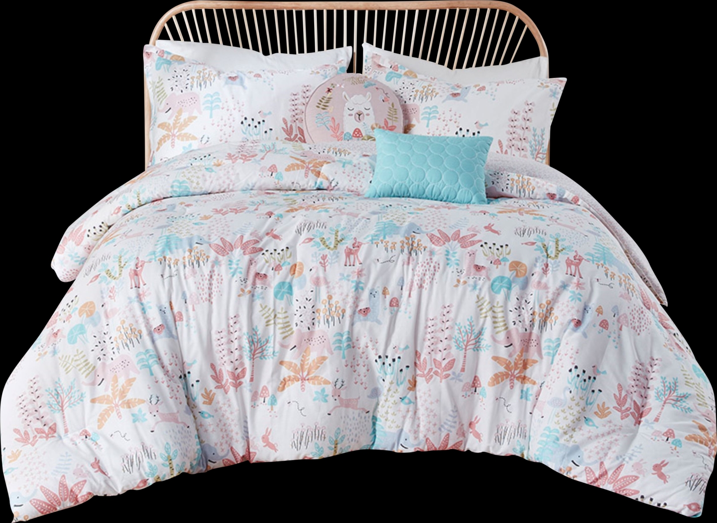 Harratt Blush Twin Comforter Set - Thumbnail - Image 1