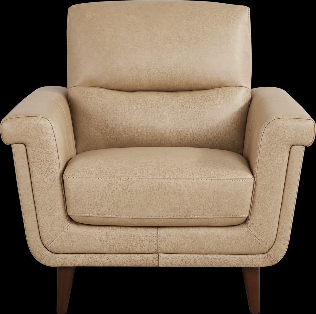 Harrington Park Stone Leather Chair - Thumbnail - Image 2