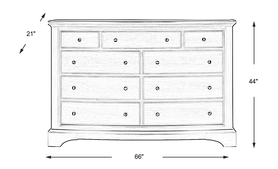 Dimension Image. Please refer to the Dimension Tab on this page for dimension details.