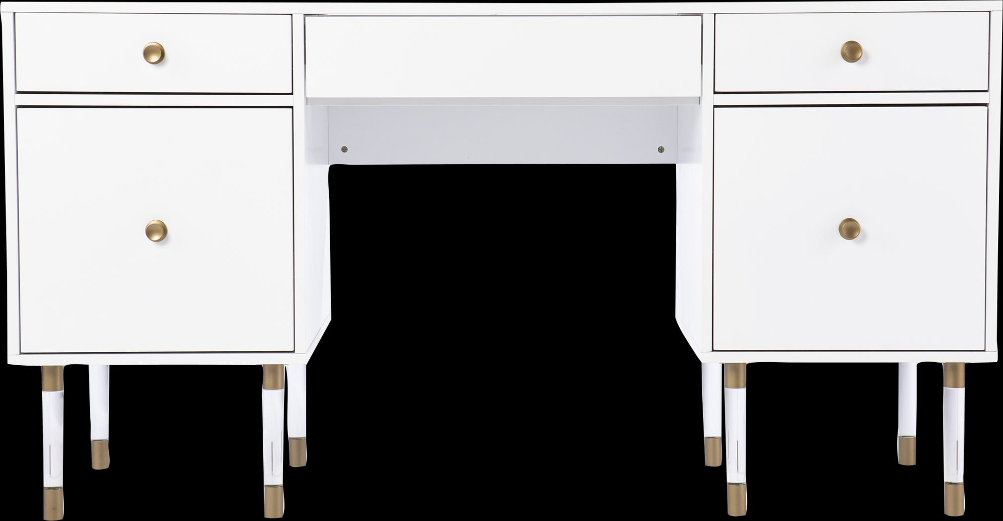 Harrisglen White Desk - Thumbnail - Image 2