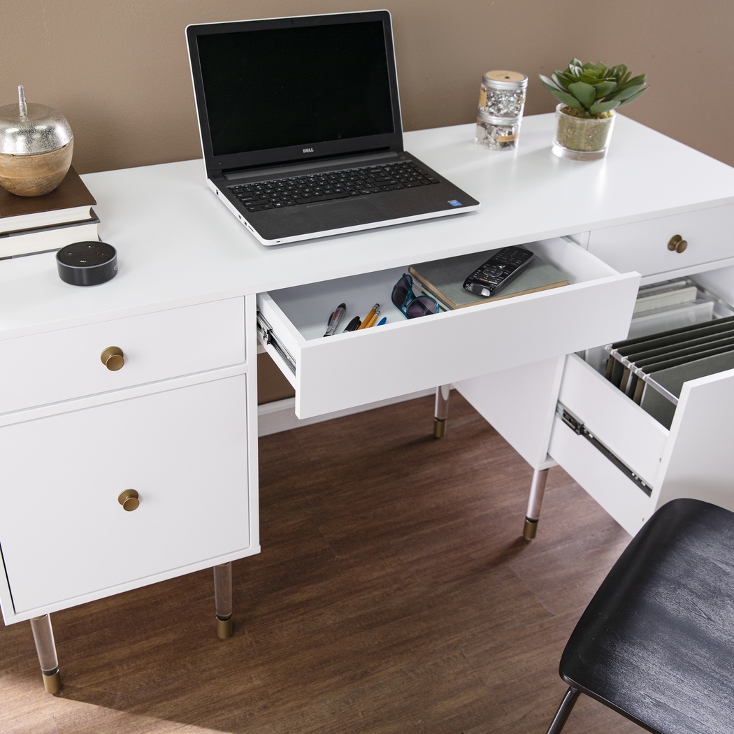 Harrisglen White Desk - Thumbnail - Image 6