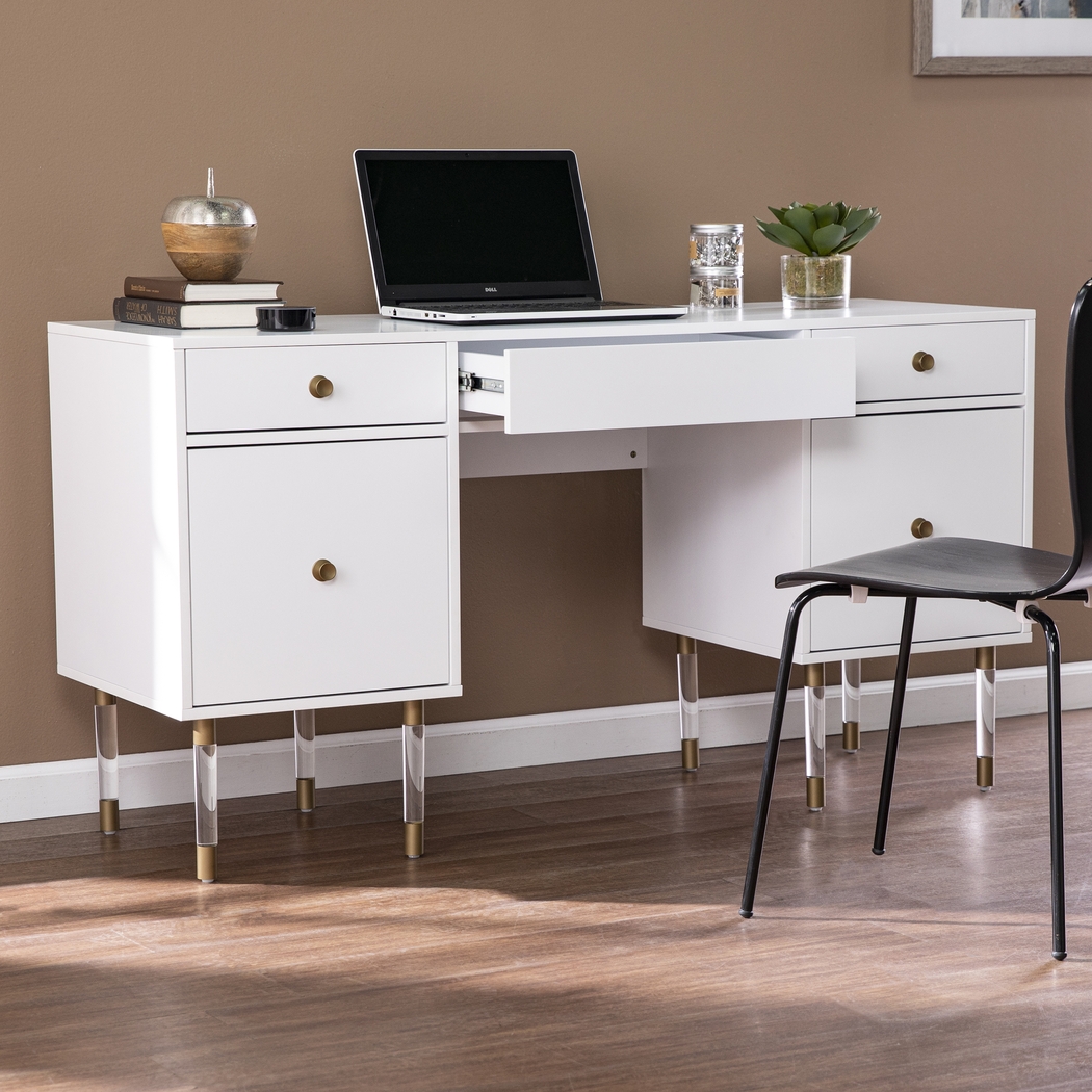 Harrisglen White Desk - Thumbnail - Image 8