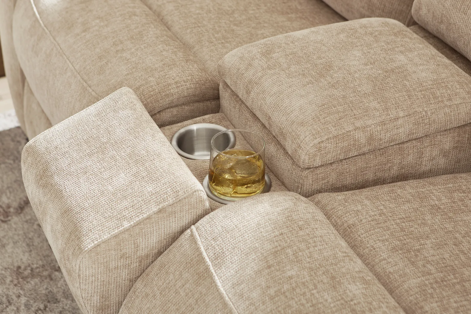 Harrison Beige Reclining Loveseat - Thumbnail - Image 4