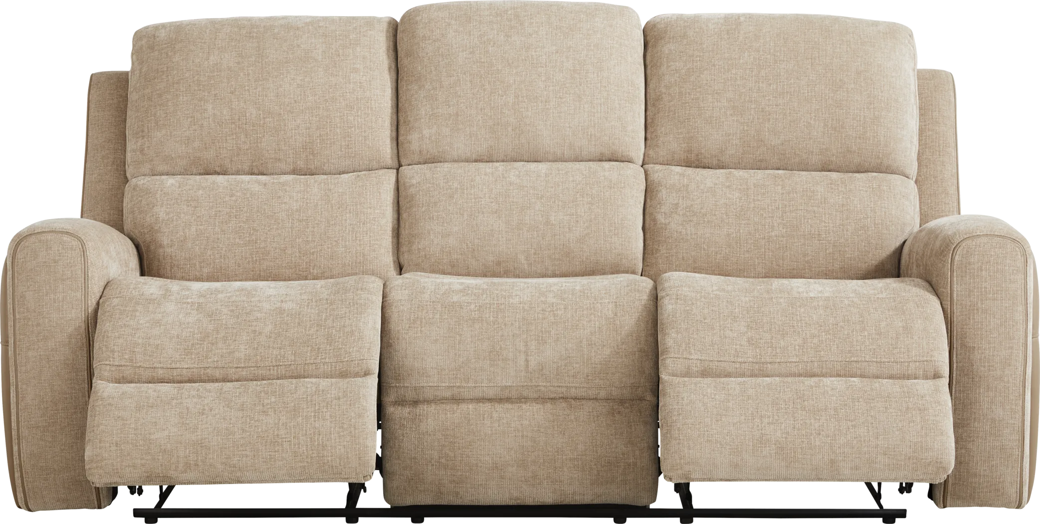 Harrison Beige Reclining Sofa - Thumbnail - Image 1