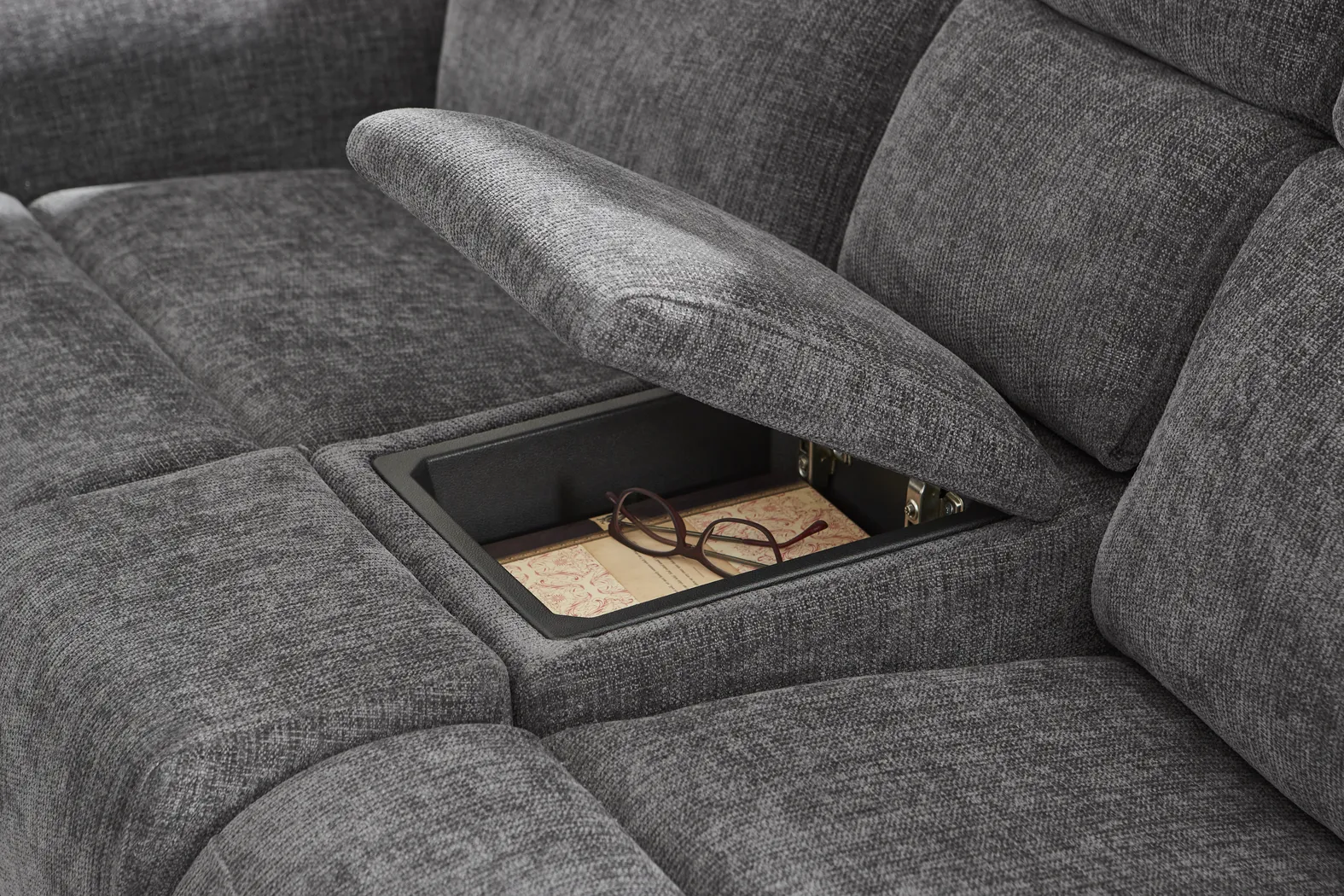 Harrison Charcoal 5 Pc Reclining Living Room - Thumbnail - Image 11