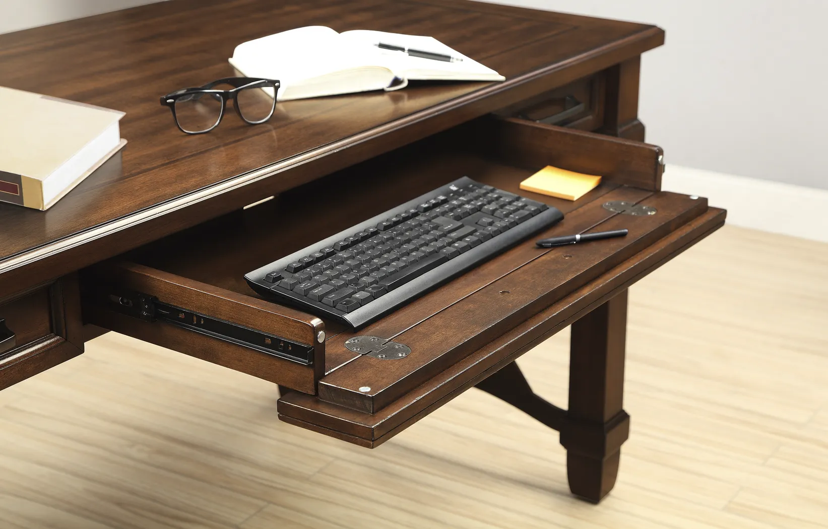 Harrison Heights Brown Desk - Thumbnail - Image 2