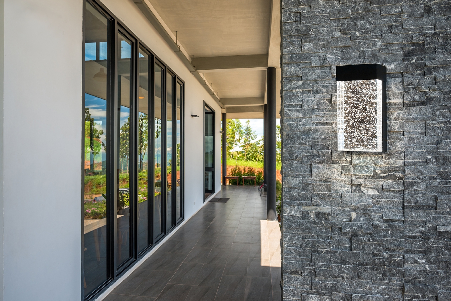 Harrow Street Black Small Outdoor Sconce - Thumbnail - Image 3