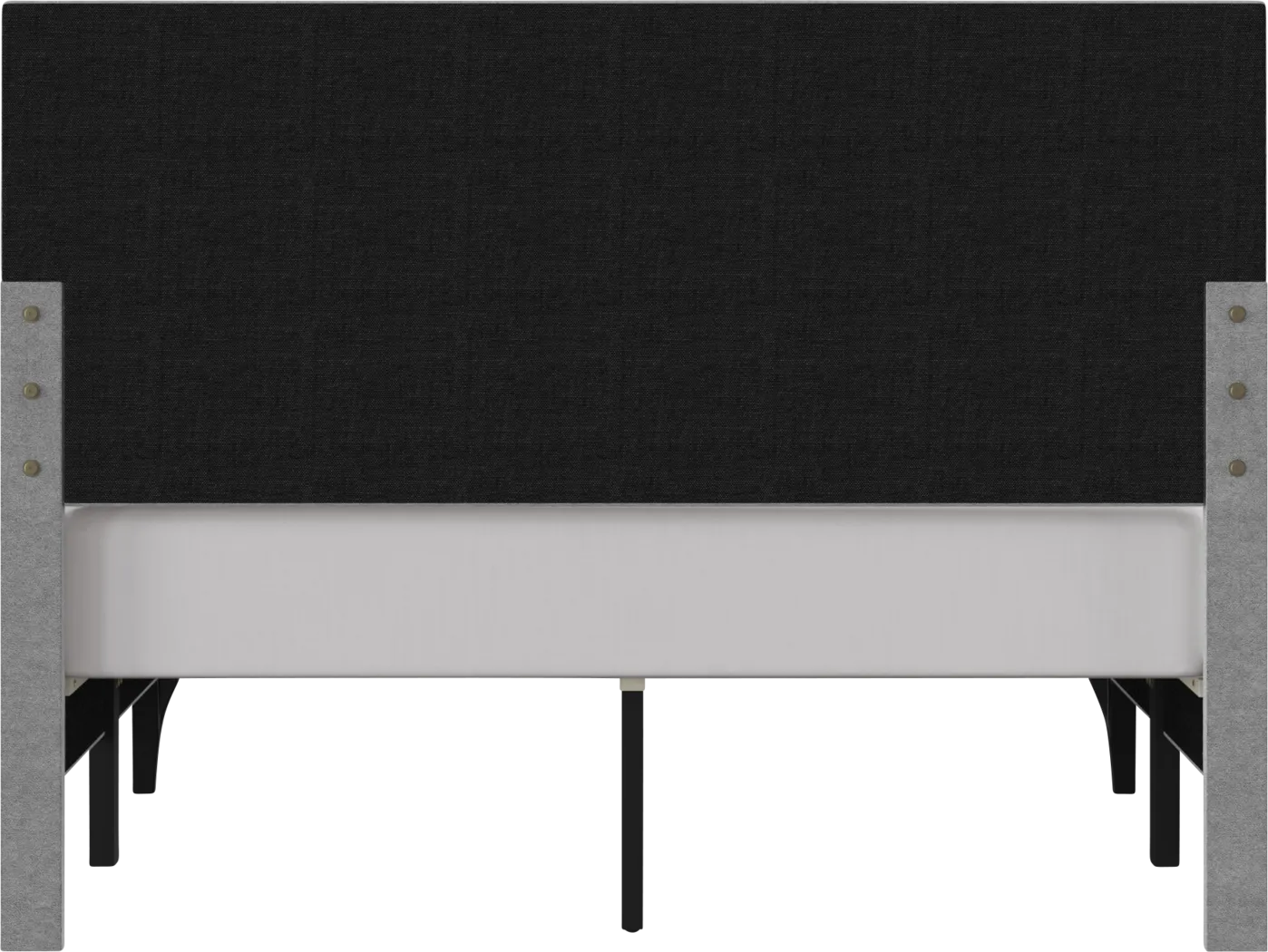 Harrye Light Gray Platform Bed - Thumbnail - Image 11