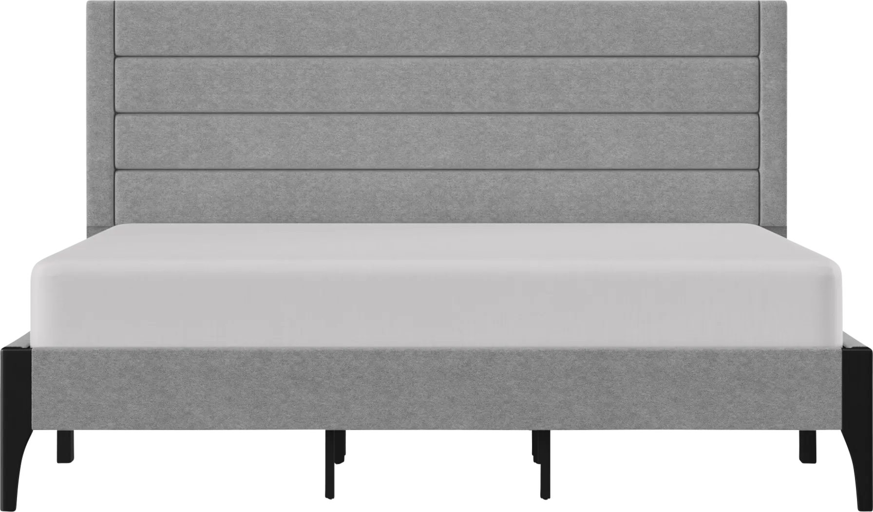 Harrye Light Gray King Bed - Thumbnail - Image 2