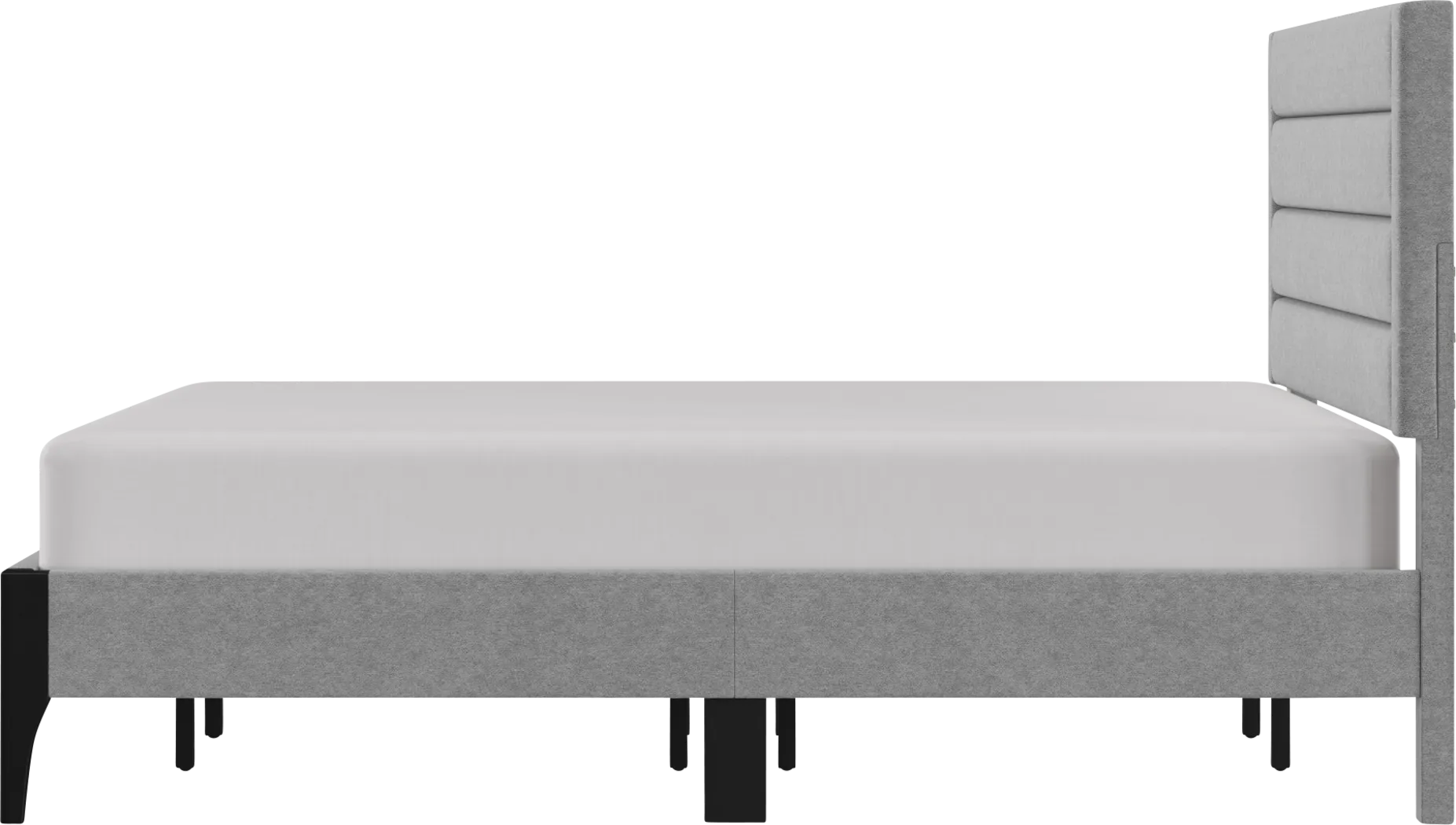 Harrye Light Gray King Bed - Thumbnail - Image 8