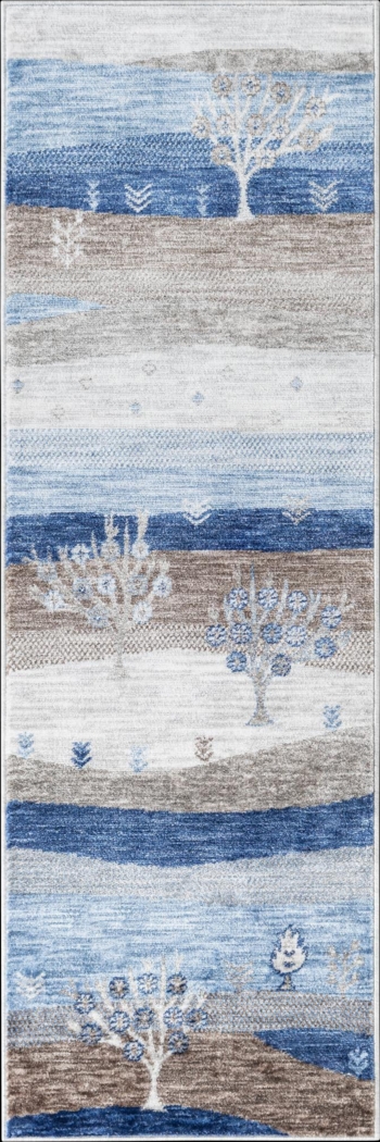 Hartfair Blue 2' x 6'1 Runner Rug - Thumbnail - Image 1