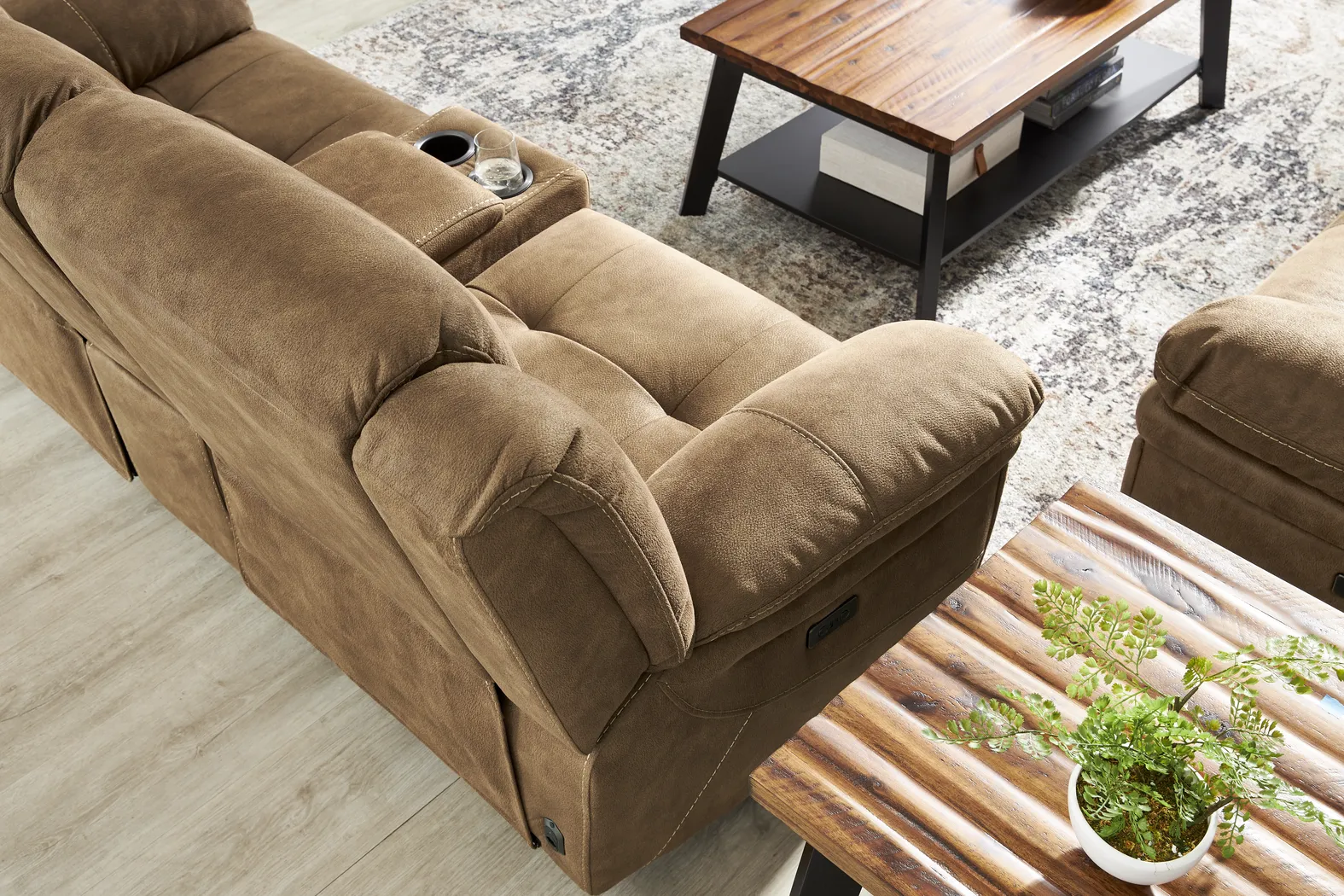 Hartford Brown 7 Pc Power Reclining Living Room - Thumbnail - Image 10