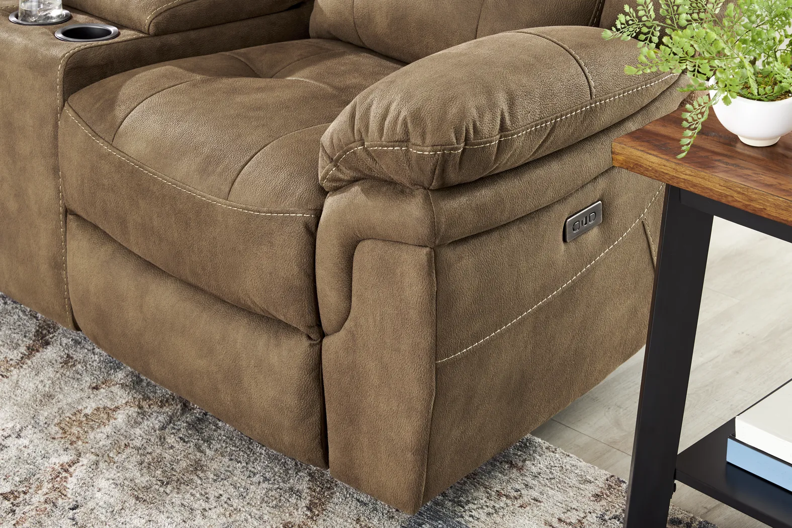 Hartford Brown 7 Pc Power Reclining Living Room - Thumbnail - Image 12