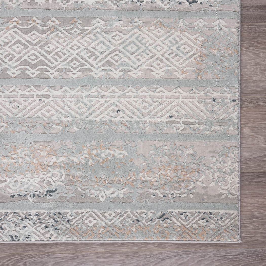 Hartgan Blue/Multi 5'3 x 7'3 Rug - Thumbnail - Image 3