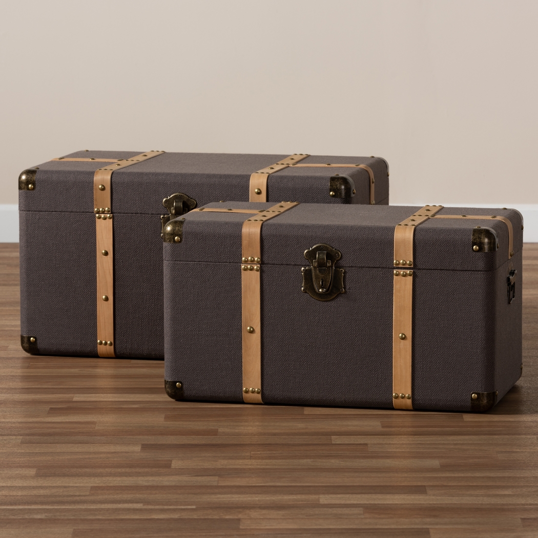 Hartke Brown Trunk, Set of 2 - Thumbnail - Image 7