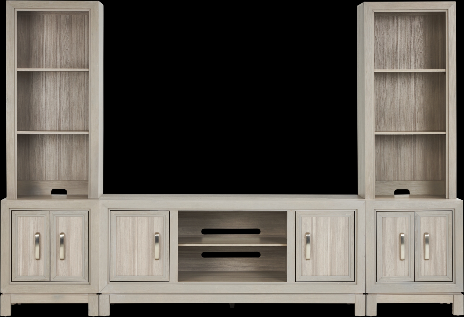 Hartney Mill 5 Pc Gray Wall Unit with 64 in. Console - Thumbnail - Image 1
