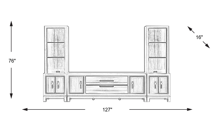 Dimension Image. Please refer to the Dimension Tab on this page for dimension details.