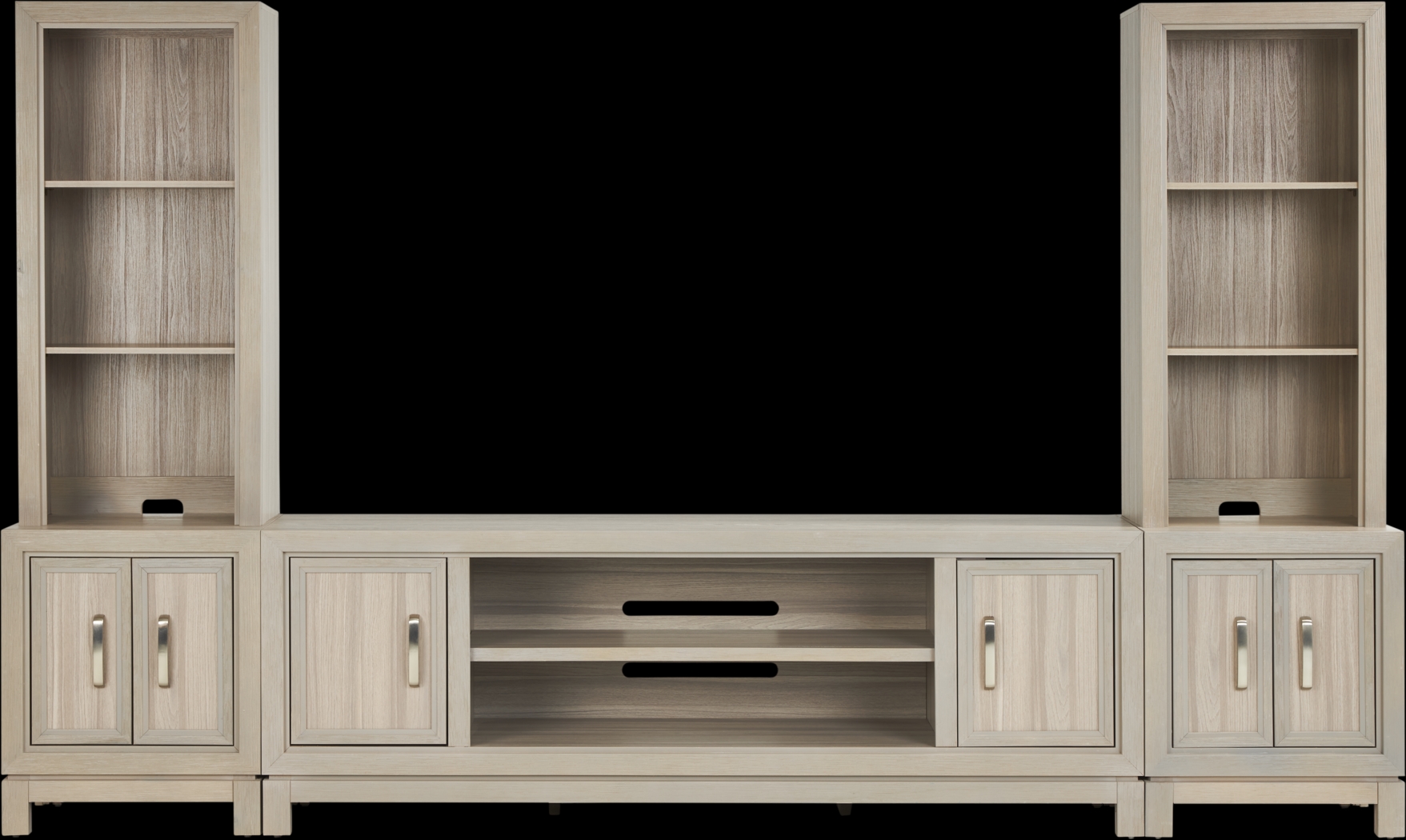 Hartney Mill 5 Pc Gray Wall Unit with 80 in. Console - Thumbnail - Image 1