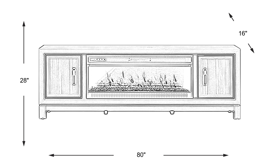 Dimension Image. Please refer to the Dimension Tab on this page for dimension details.