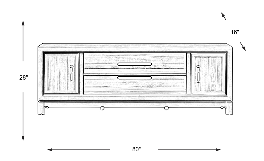 Dimension Image. Please refer to the Dimension Tab on this page for dimension details.
