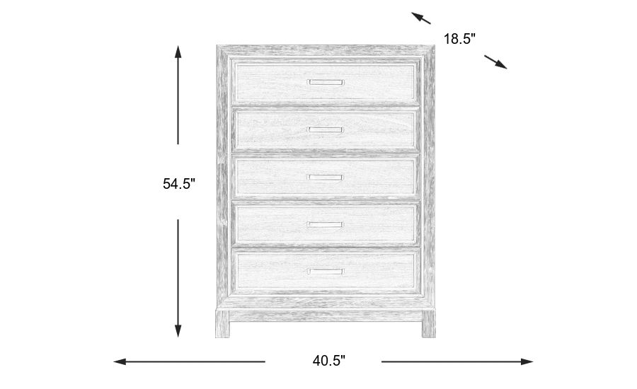 Dimension Image. Please refer to the Dimension Tab on this page for dimension details.