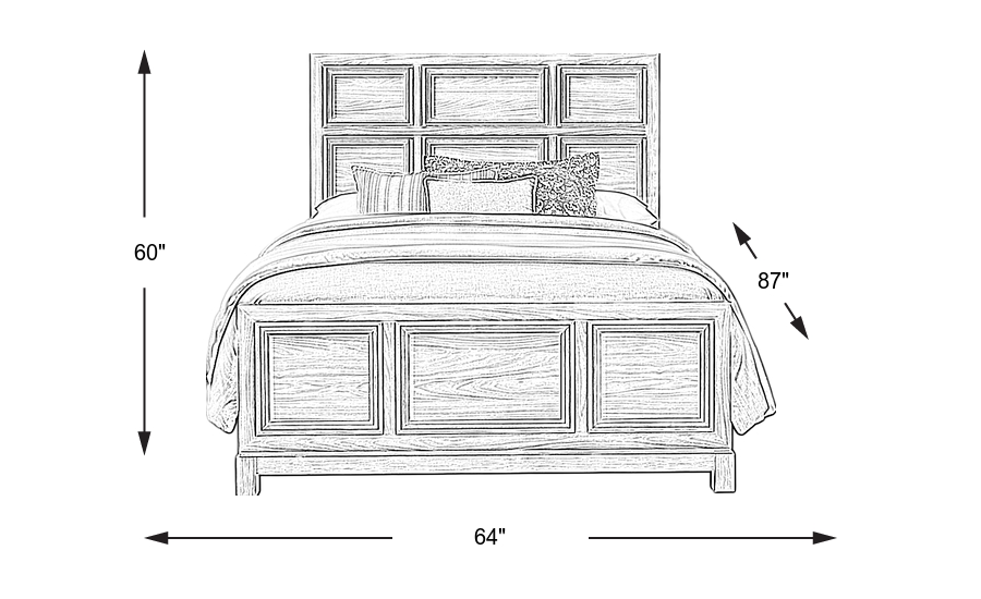Dimension Image. Please refer to the Dimension Tab on this page for dimension details.