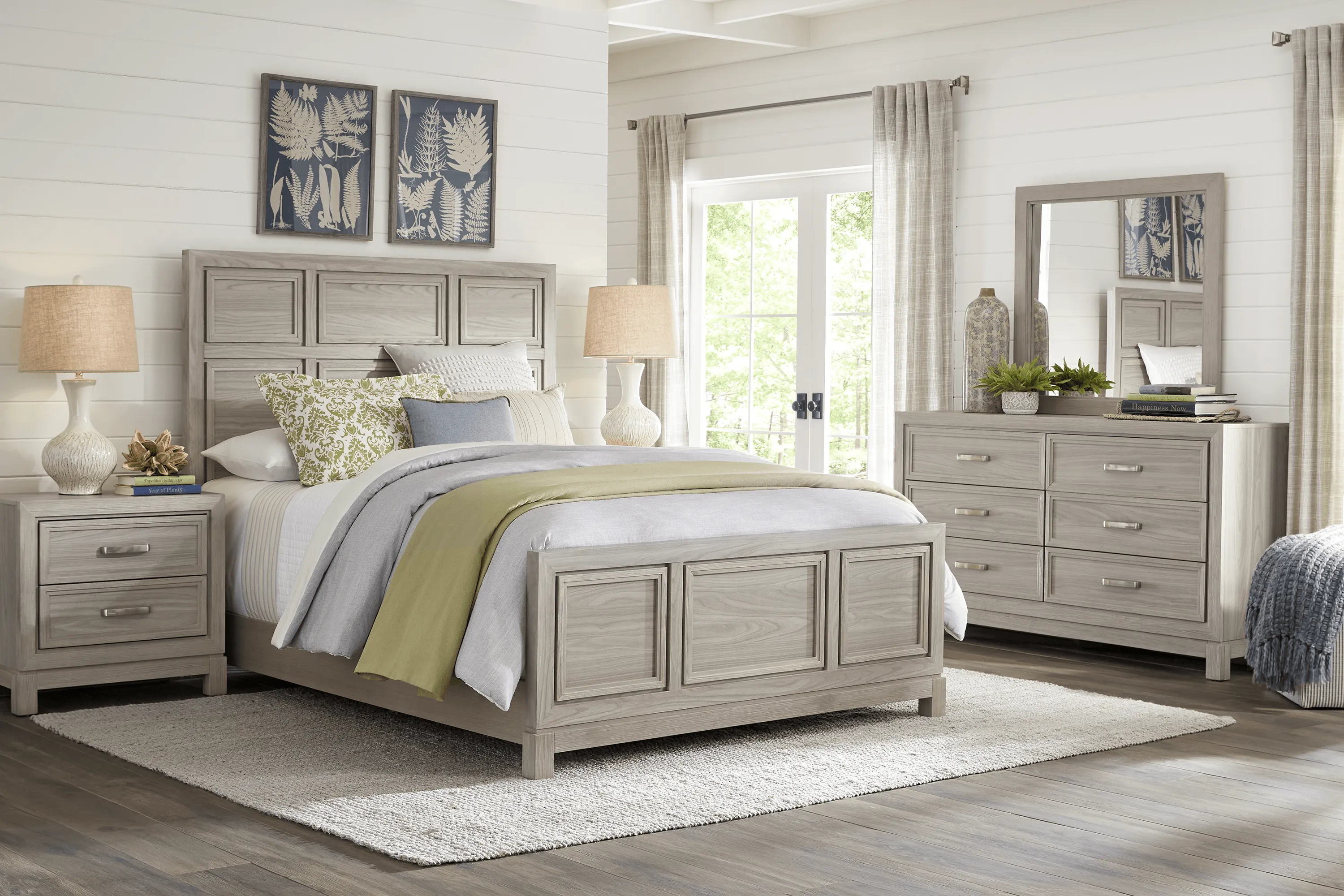 Hartney Mill Gray 6 Pc King Bedroom - Thumbnail - Image 1